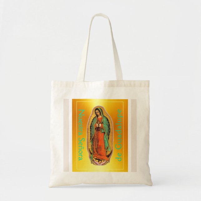 Nuestra Señora de Guadalupe Small Tote Bag (Front)