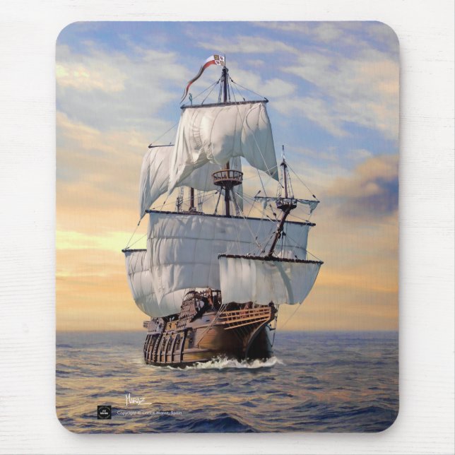 Nuestra Señora de las Mercedes Frigate Mousepads (Front)