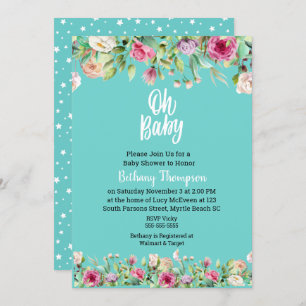 Nuetral Baby Shower_Oh Baby Invitation