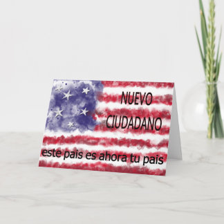 Nuevo ciudadano americano card