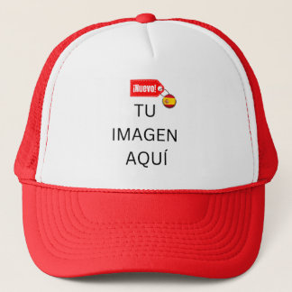 ¡NUEVO! Gorra Trucker - Blanca y Rojo - Personalí Hat