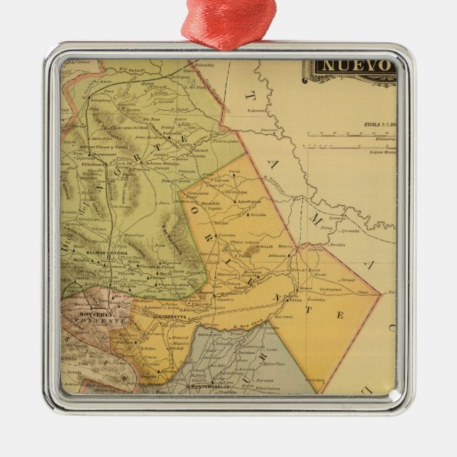 Nuevo Leon Metal Ornament (Front)