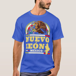 Nuevo Leon Mexico Mapa Bandera Mexicana Mexican St T-Shirt