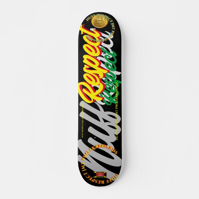 NUFF  RESPECT  JMT 7 3/4" Skateboard Deck (Front)