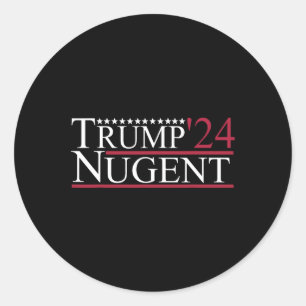 Nugent 24 Apparel  Classic Round Sticker