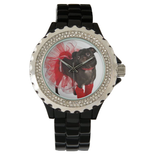 Nugget, APARN SpokesPug, Rhinestone Watch (Front)