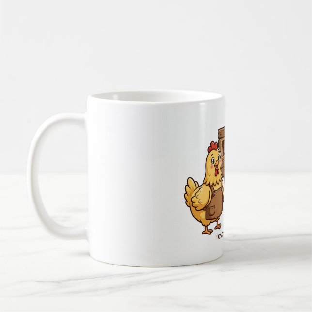 Nugget Factory Funny Chicken Keeper Coffee Mug (Left)