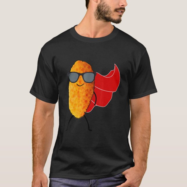 Nugget  Nug Cape Chicken Nugget Fast Food T-Shirt (Front)