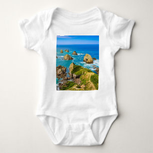 Nugget Point islets, New Zealand Baby Bodysuit