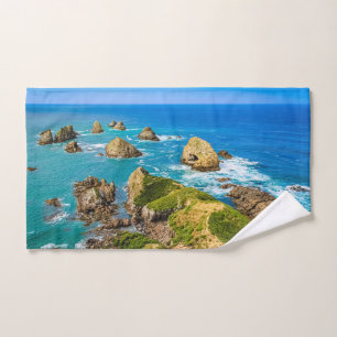 Nugget Point islets, New Zealand Bath Towel Set