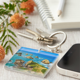 Nugget Point islets, New Zealand Key Ring