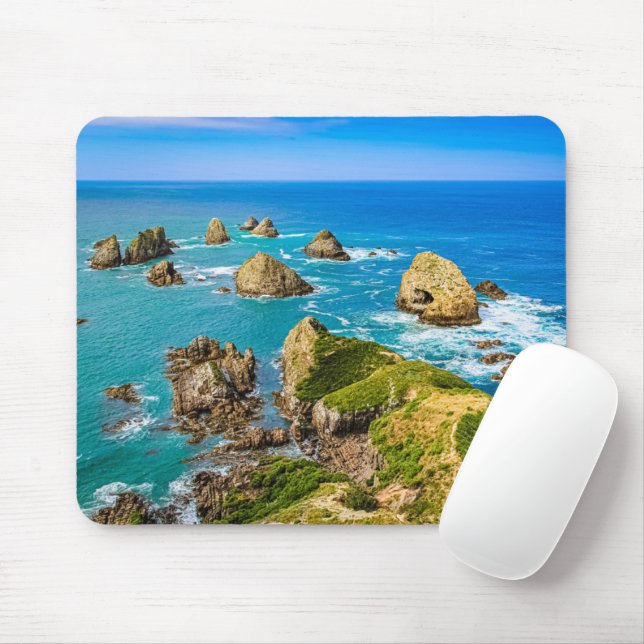 Nugget Point islets, New Zealand Mouse Pad (With Mouse)