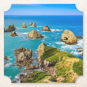 Nugget Point islets, New Zealand Paper Coaster