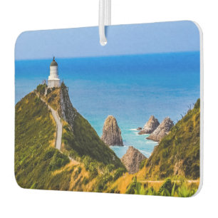 Nugget Point lighthouse, New Zealand Car Air Freshener