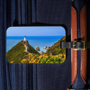 Nugget Point lighthouse, New Zealand Luggage Tag