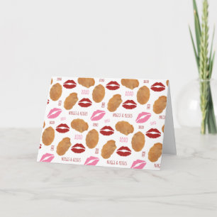 Nuggs & Kisses Chicken Nugget Lips Valentine's Card