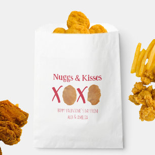 Nuggs & Kisses Chicken Nuggets Punny Valentine Favour Bag