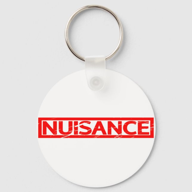 Nuisance Stamp Key Ring (Front)