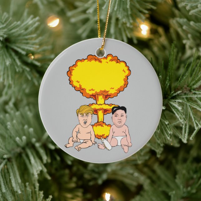 Nuke Babies Anti Trump Ceramic Ornament (Tree)