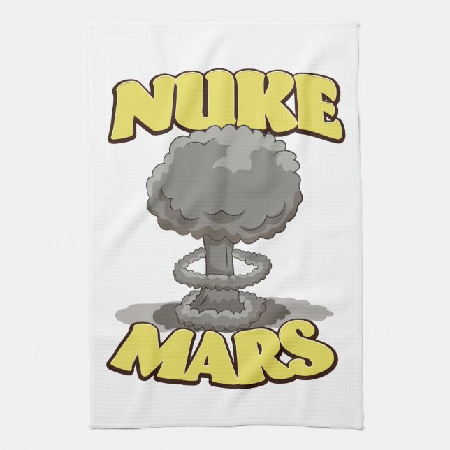Nuke Mars Tea Towel (Vertical)