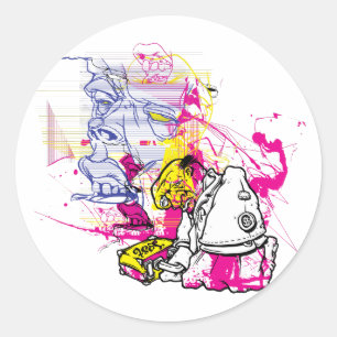 Nuke Revolution Classic Round Sticker