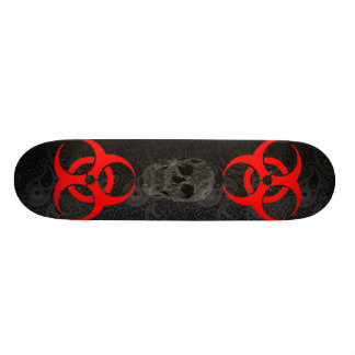 Nuke skull skateboard