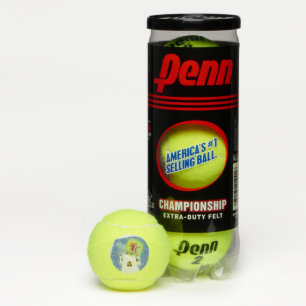 Nuked Santa Claus Penn tennis balls