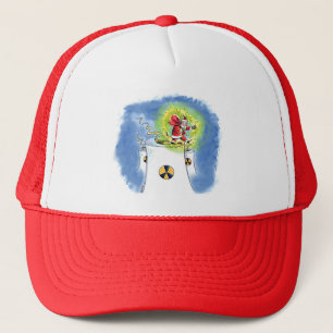 Nuked Santa trucker hat