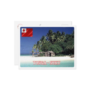 Nuku Island - Tonga - Panorama - Postcard