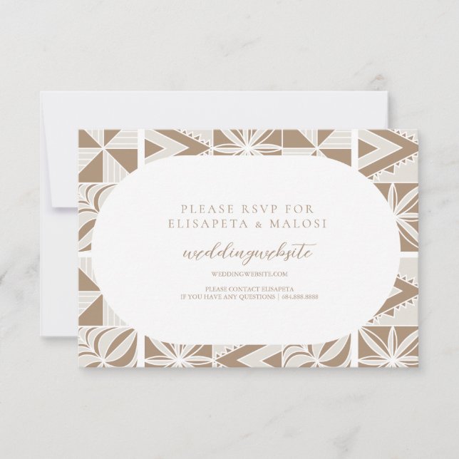 Nuku'alofa RSVP Card (Front)