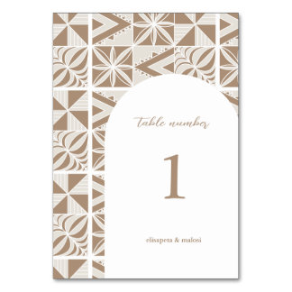 Nuku'alofa Table Number