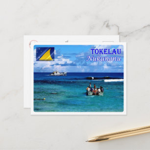 Nukunonu - Tokelau - Sea View - Postcard