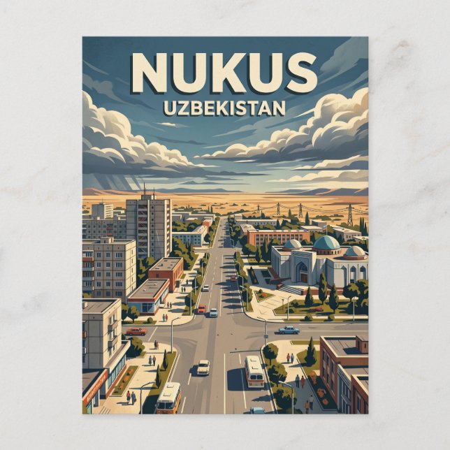 Nukus Uzbekistan Postcard (Front)