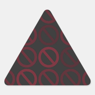 Null Sets (Reds on Black) Stickers