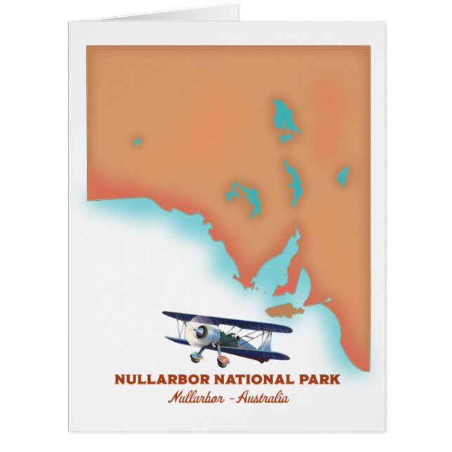 Nullarbor National Park Australia map (Front)