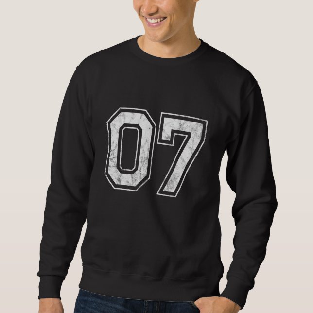 Number 07 sweatshirt (Front)