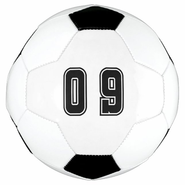 Number 09 soccer ball (Front)