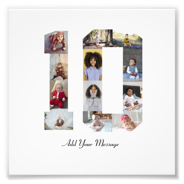 Number 10 Photo Collage (Front)