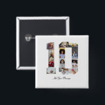 Number 10 Photo Collage 15 Cm Square Badge<br><div class="desc">This customisable product is where photos are arranged to form the shape of a number. It is often used for milestone celebrations like birthdays, anniversaries, or achievements, allowing users to showcase memorable images within a single, eye-catching display. The designs typically offer spaces for various photo sizes and orientations, ensuring a...</div>
