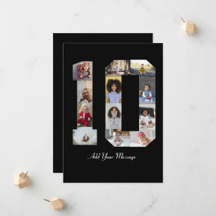 Number 10 Photo Collage Announcement