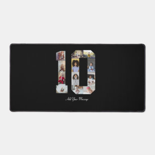 Number 10 Photo Collage Desk Mat