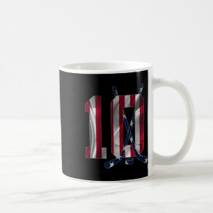 Number 10 Years Ice Hockey 10th Birthday Coffee Mug