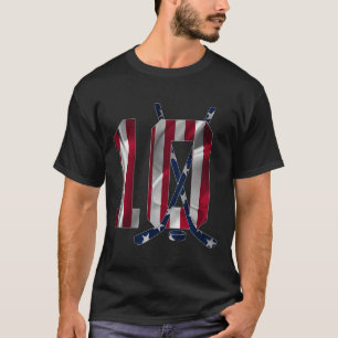 Number 10 Years Ice Hockey 10th Birthday T-Shirt