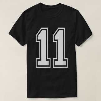 Number 11 Varsity Sports Team Jersey 11th Birthday T-Shirt