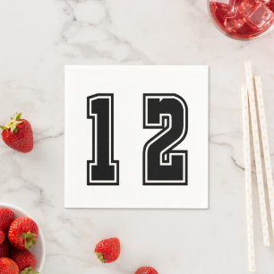 Number 12 napkin