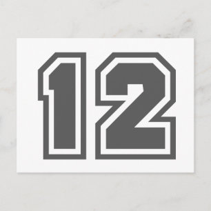 Number 12 postcard