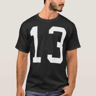 Number 13 Back Design Soccer Training  T-Shirt