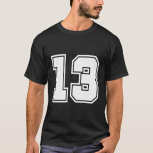 Number 13 No Thirn 13 Sports Player T-Shirt