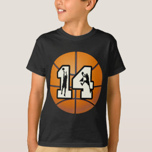 Number 14 Basketball and Players T-Shirt