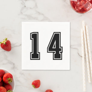 Number 14 napkin